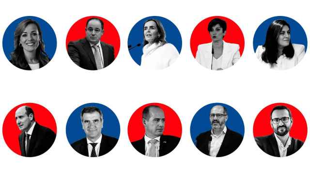 Los diez cabezas de lista del PP y el PSOE de Castilla-La Mancha para el 23-J.