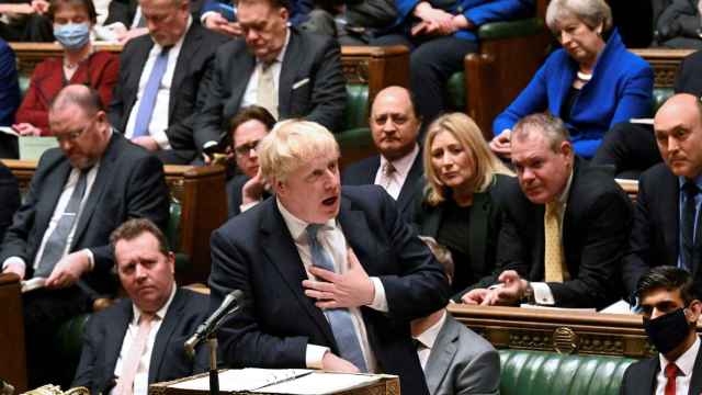 Boris Johnson declara ante el Parlamento.