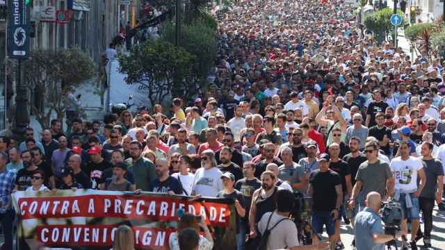 Huelga del sector del metal de Pontevedra a 15 de junio de 2023.