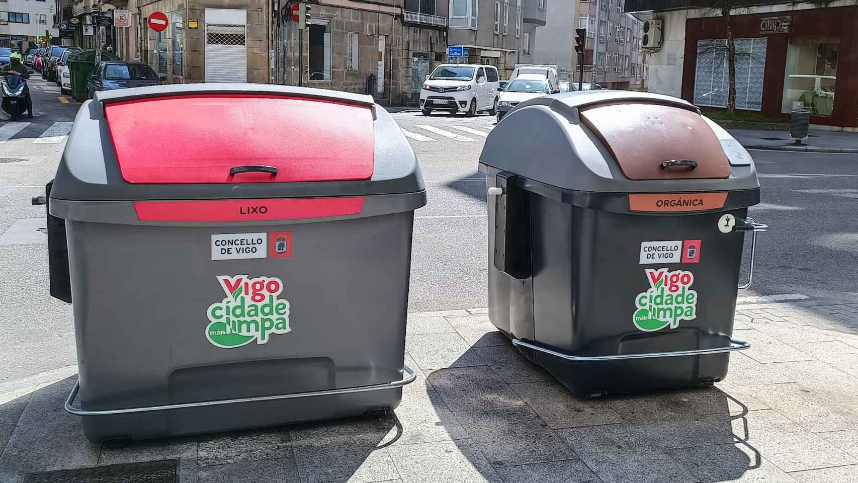 Nuevos contenedores de residuos orgánicos.