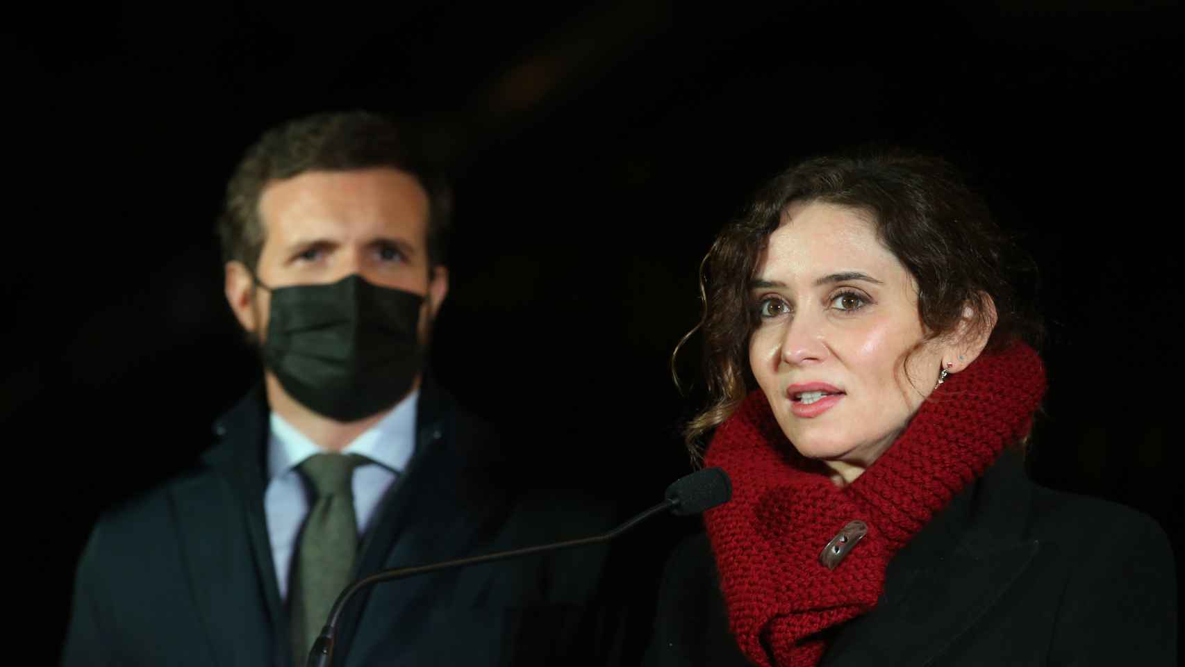Pablo Casado e Isabel Díaz Ayuso, en enero de 2022.