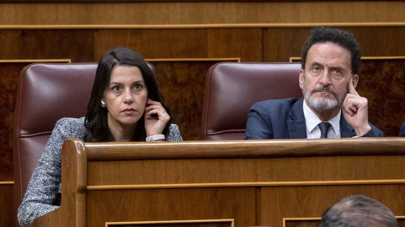 Inés Arrimadas y Edmundo Bal, el pasado 11 de mayo en el Congreso de los Diputados.