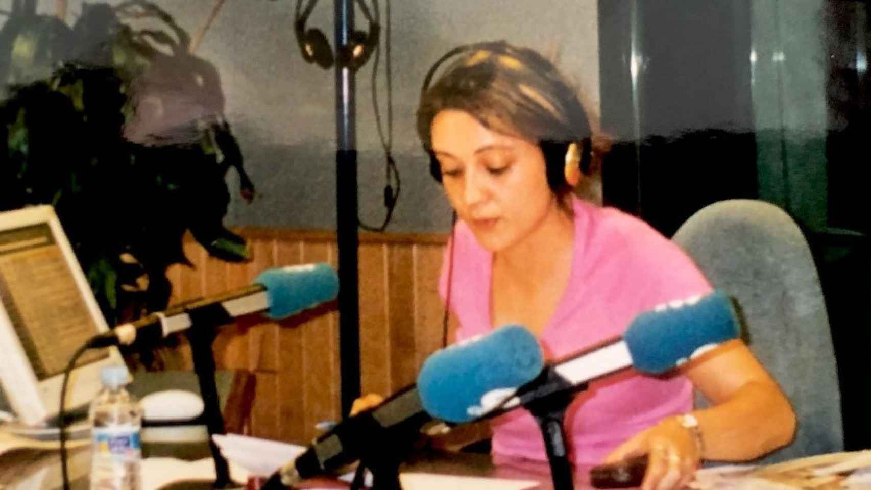 Cristina Pardo en la radio.