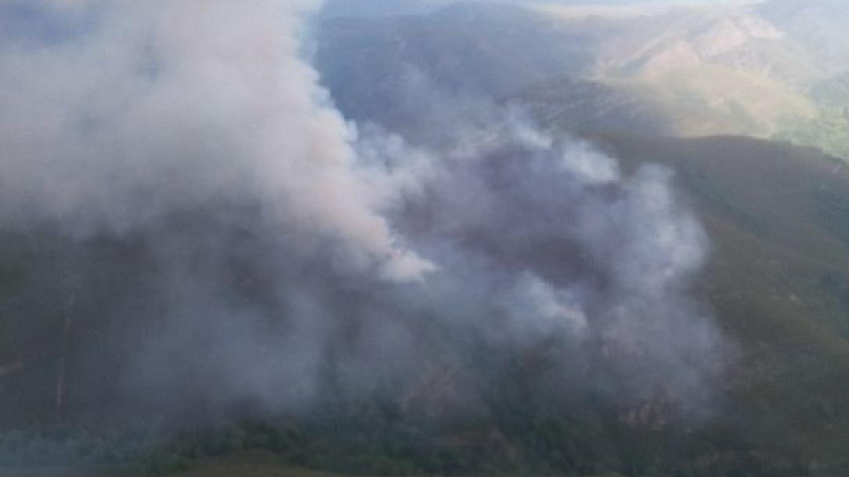 Imagen de archivo de un incendio forestal.