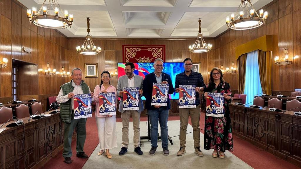 Presentación del Campeonato de España de tenis de mesa en Zamora