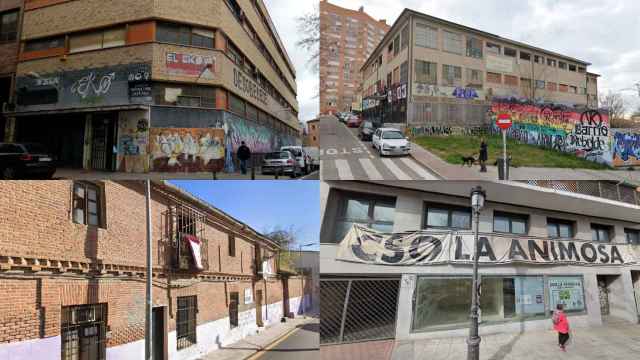 La EKO, la Atalaya, la Casika y la Animosa, centros sociales okupados en la Comunidad de Madrid.