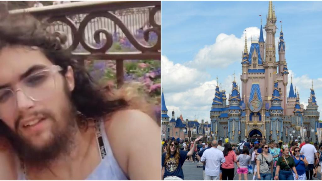 Un hombre trans de vacaciones en Walt Disney World