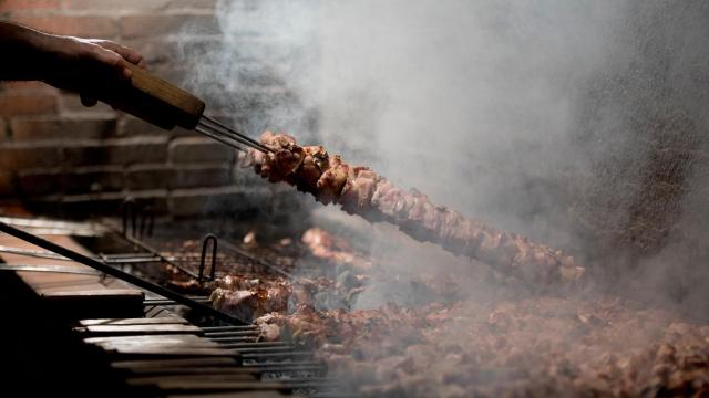 Pinchos de lechazo del Mesón de Pedro