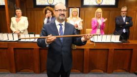 El popular Marco Morala en su investidura como alcalde de Ponferrada, el pasado 17 de junio.