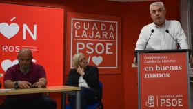 José Luis Vega, este domingo en el comité provincial del PSOE de Guadalajara