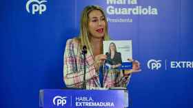 La presidenta del PP de Extremadura, María Guardiola,  en una imagen de archivo.
