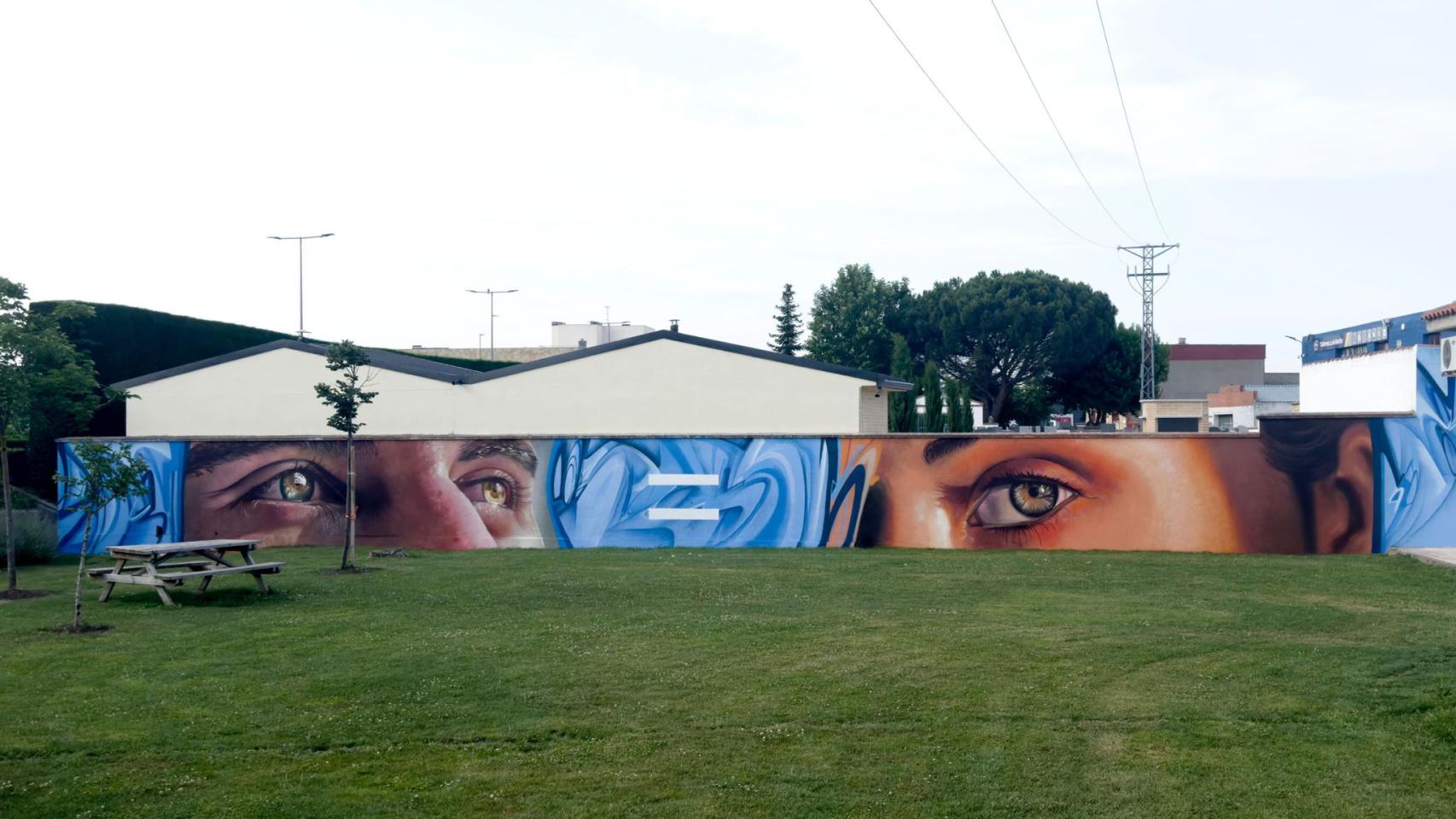 Mural por la igualdad en Carbajosa de la Sagrada