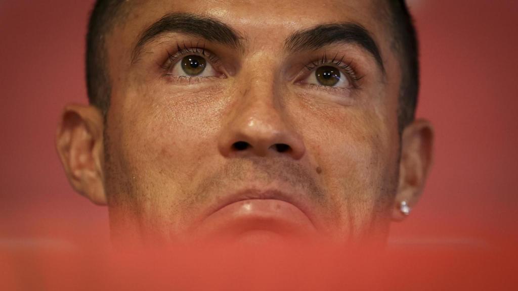 Cristiano Ronaldo, en rueda de prensa con la selección de Portugal