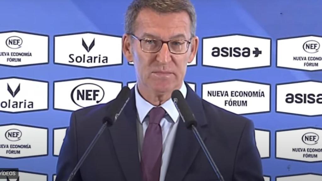 El presidente nacional del PP, Alberto Núñez Feijóo.