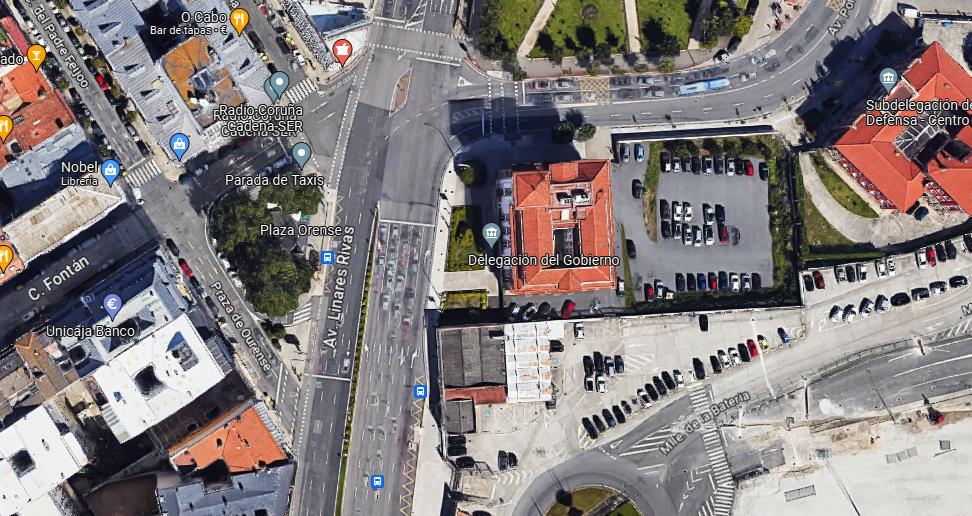 Plaza de Ourense GoogleMaps
