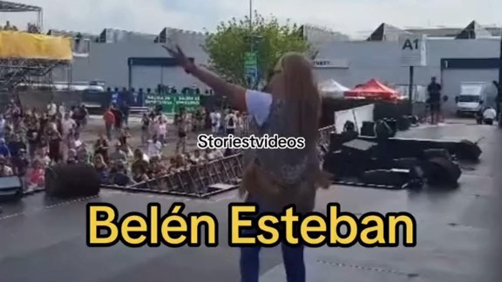 Belén Esteban en una fiesta. TikTok de @storiestvideos.