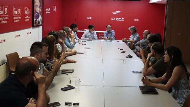 Ejecutiva del PSOE de Salamanca que aprobó la lista de diputados a La Salina