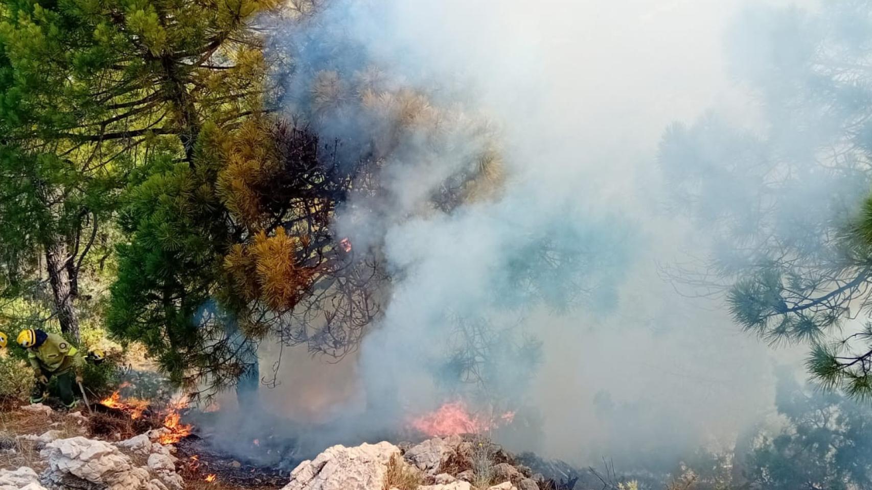 Imagen de archivo de un incendio forestal