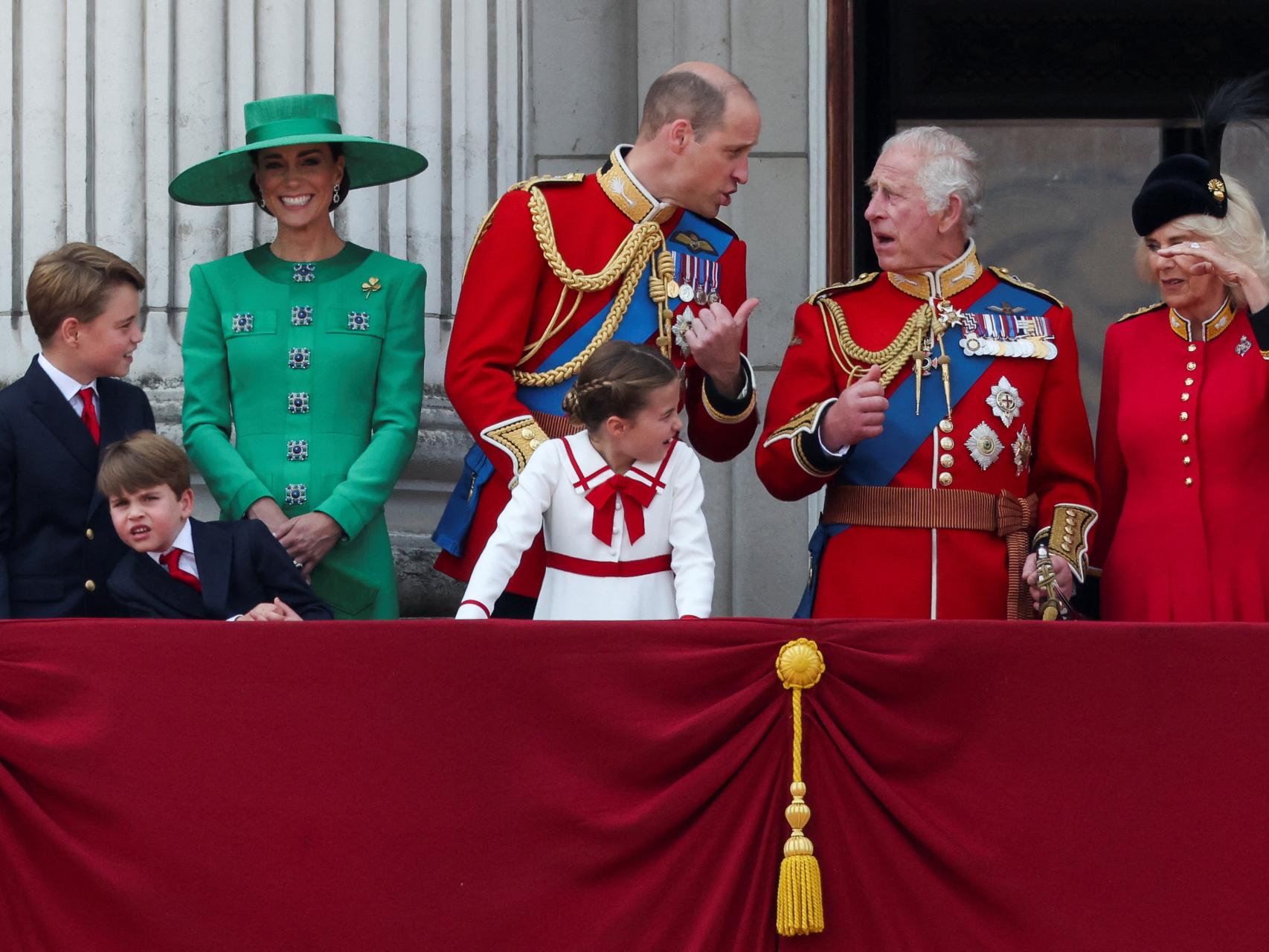 La Familia Real, en la celebración Trooping the Colour.