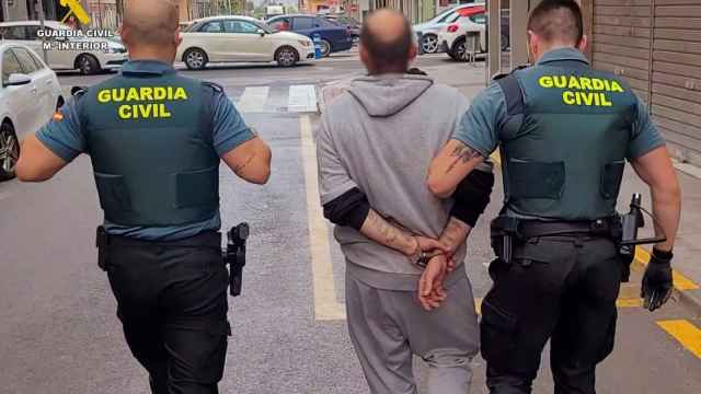 El detenido por la Guardia Civil en Novelda.