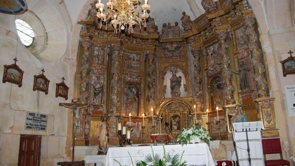 El retablo de la iglesia de Masa que quieren restaurar