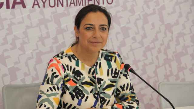 Miriam Andrés, alcaldesa de Palencia, en la presentación del nuevo organigrama del Ayuntamiento