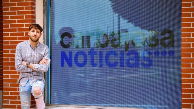 Luis Cotobal, editor de Carbajosa Noticias, una de las empresas galardonadas