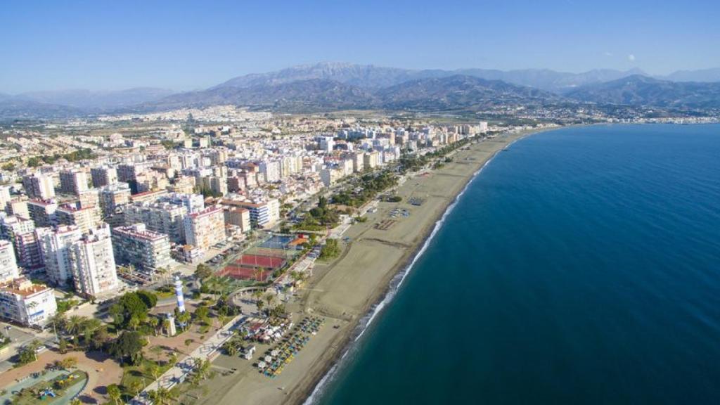 Vista de las playas de Torre del Mar.