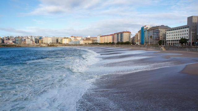 Playa del Orzán, en A Coruña