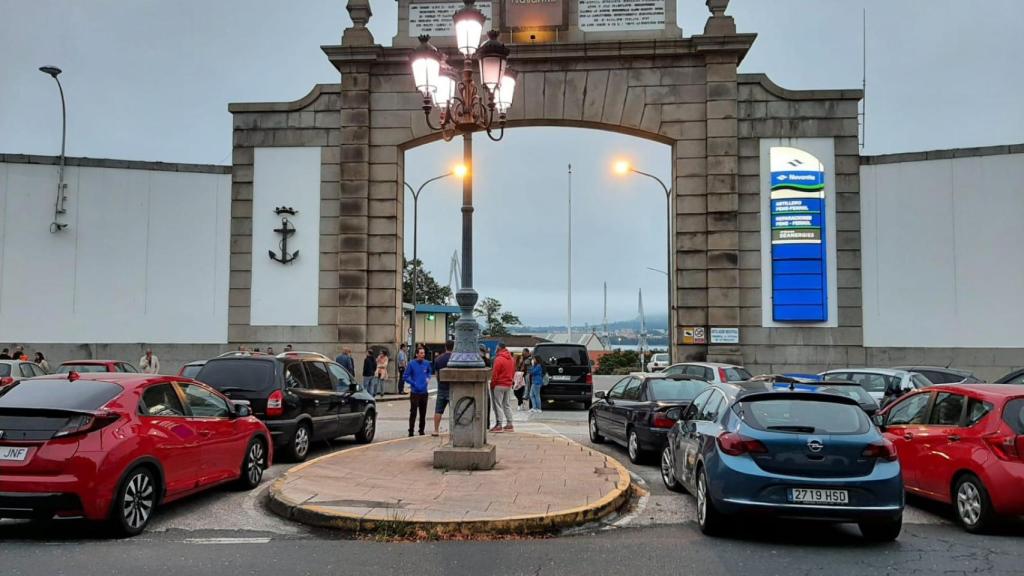 Acceso al astillero durante el paro del pasado 13 de junio