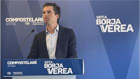 El líder de los populares compostelanos, Borja Verea.