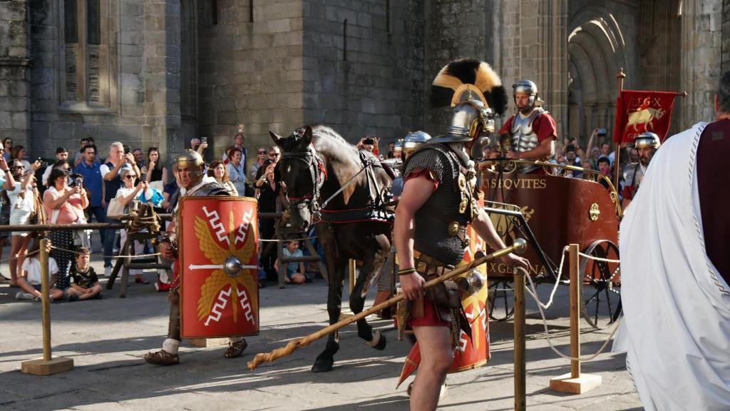 Desfile en una de las ediciones anteriores del Arde Lucus