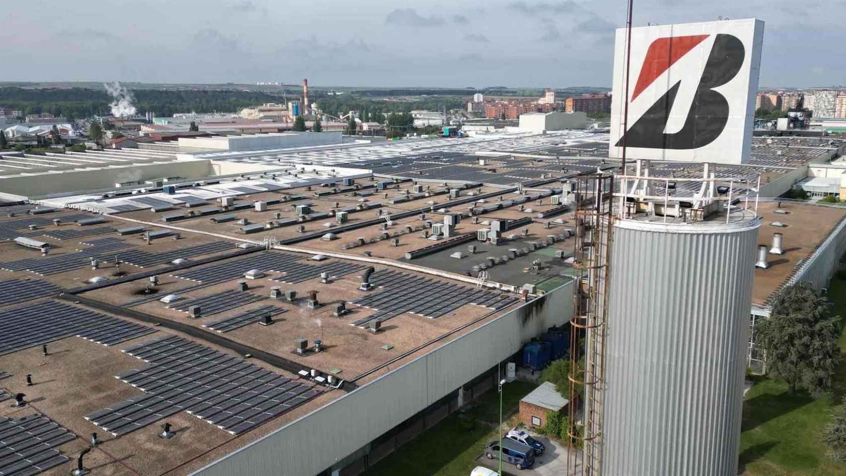 Imagen aérea de la planta de Bridgestone en Burgos