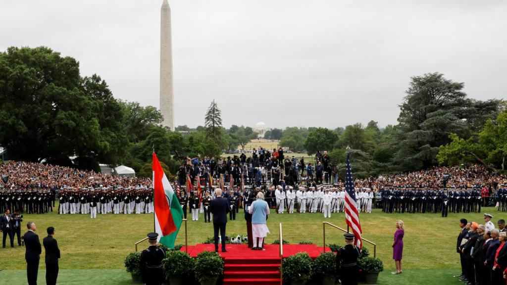 El presidente de los Estados Unidos, Joe Biden, recibe al primer ministro de la India, Narendra Modi, para una visita oficial de estado a la Casa Blanca en Washington..