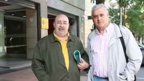 A la derecha, Manuel Jiménez, secretario de Organización de UPA Castilla y León, junto al secretario general de UPA Galicia.