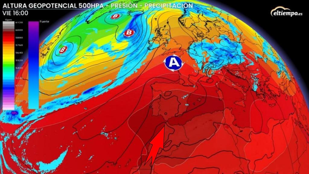 Temperaturas en altura a partir del viernes por la tarde. ElTiempo.es