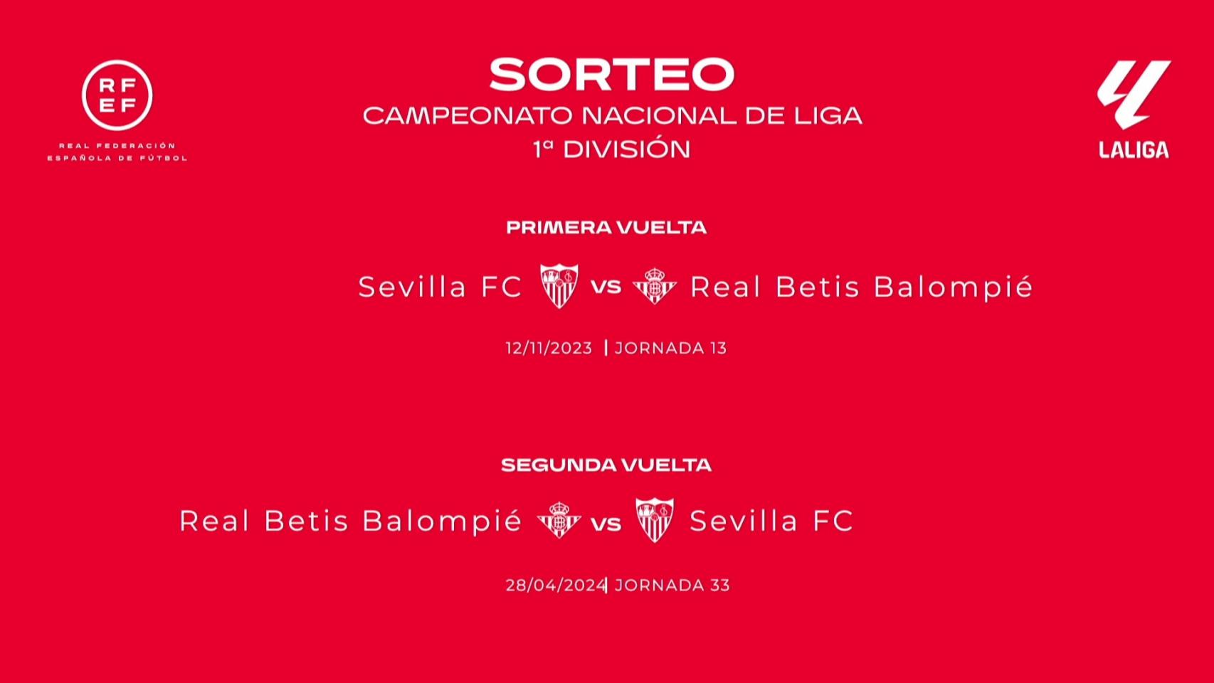 Duelos Sevilla - Real Betis en La Liga 2023 / 2024