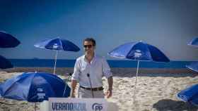 Borja Sémper, portavoz de campaña del PP, en la presentación del spot 'Verano Azul'