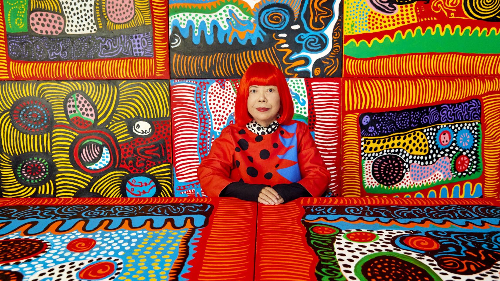 Retrato de Yayoi Kusama