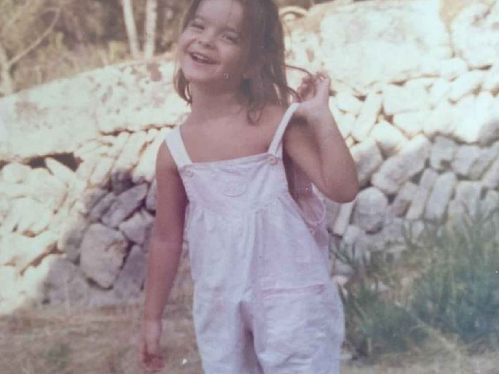 Marga Prohens, de niña, en una imagen de su cuenta de Instagram.