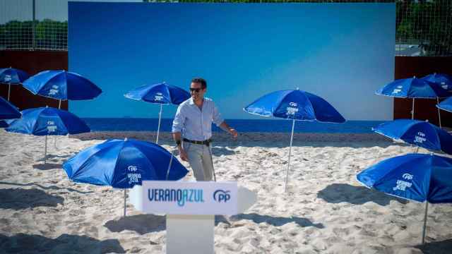 Borja Sémper, portavoz del PP, en la presentación de 'Verano Azul'