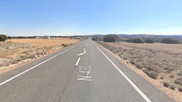 N-430 a la altura de Munera (Albacete). Foto: Google Maps.