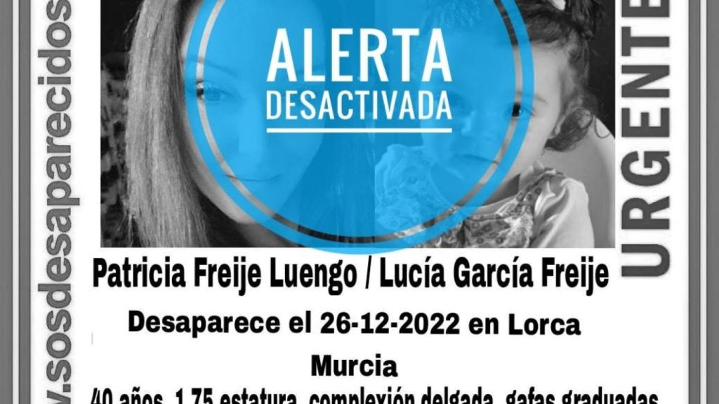 Imagen del cartel con la alerta desactivada.