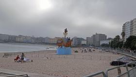 La playa de Riazor en A Coruña.