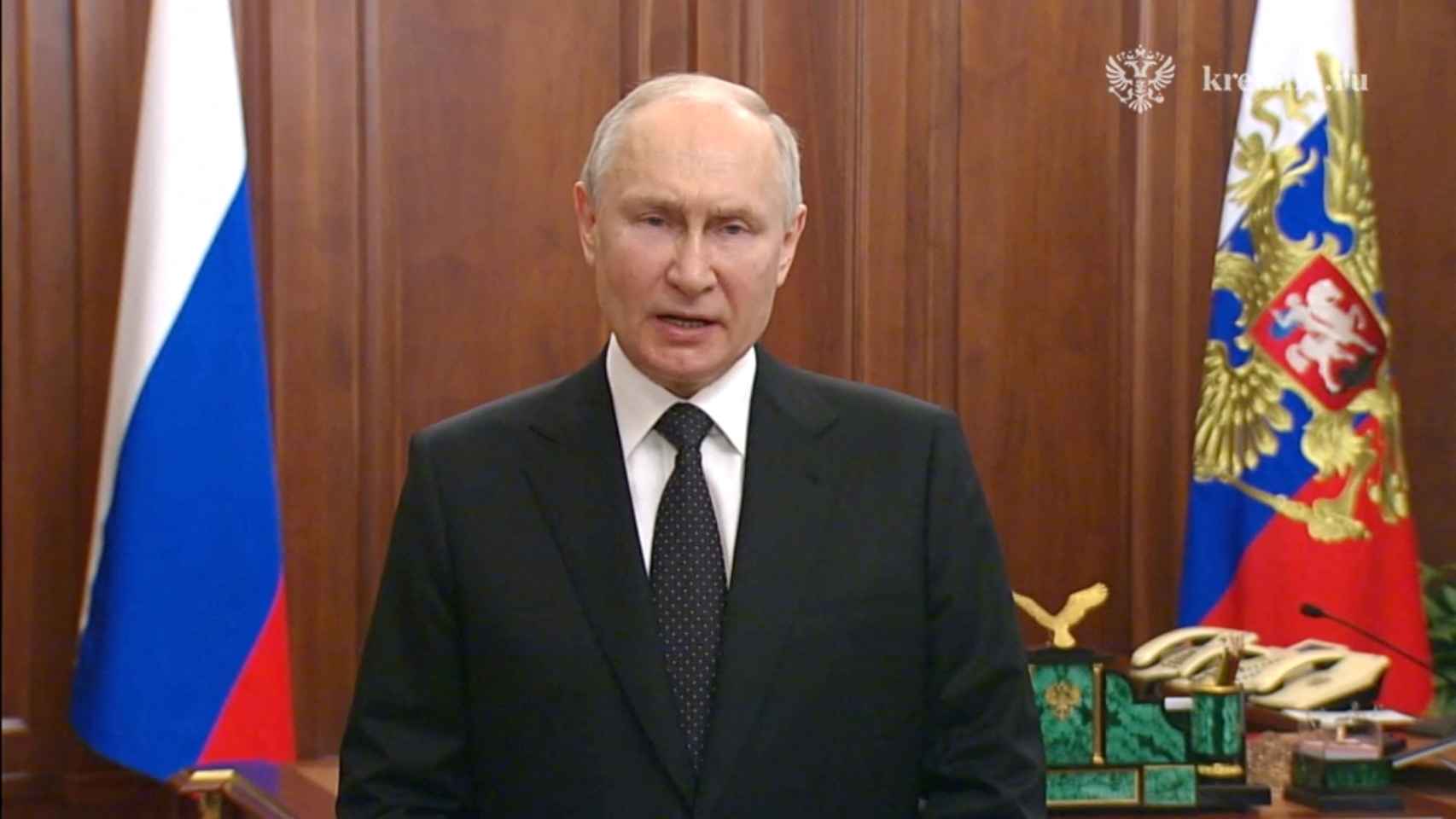 Putin anuncia una respuesta dura contra los traidores amotinados del Grupo Wagner