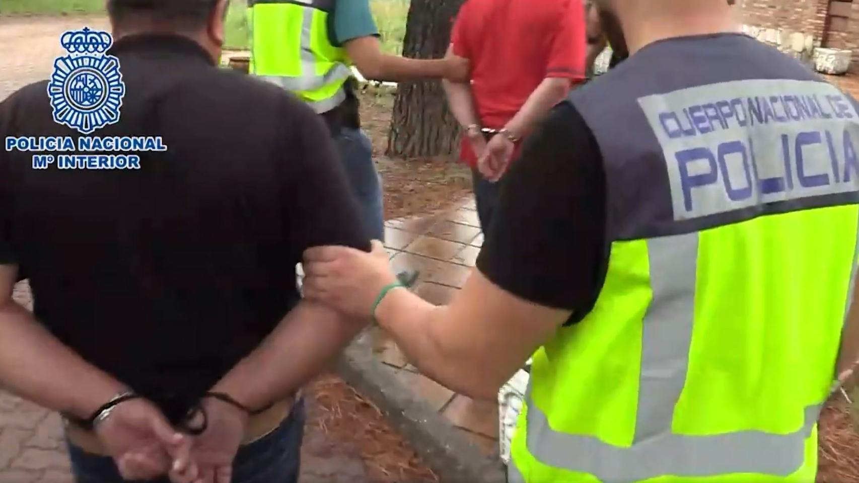 Momento de la detención del 'chef de la droga'.