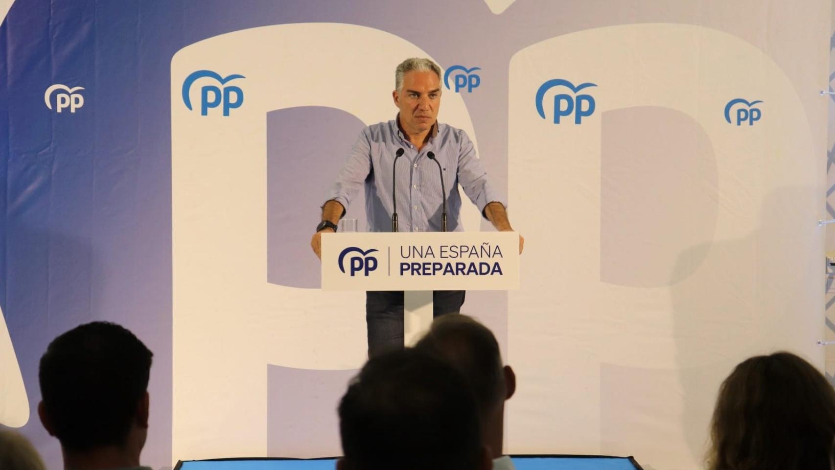 Elías Bendodo, durante el acto celebrado en Benalmádena.