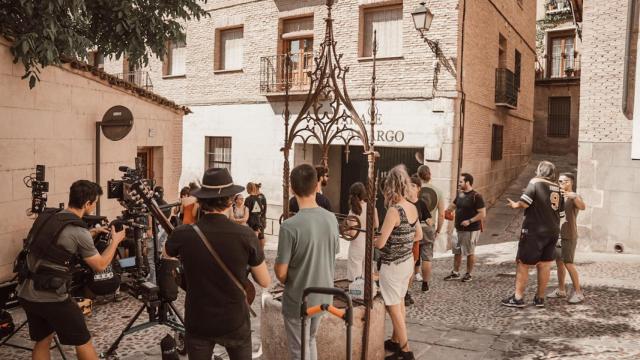 Los hermanos Valle ruedan su nuevo trabajo en Toledo.