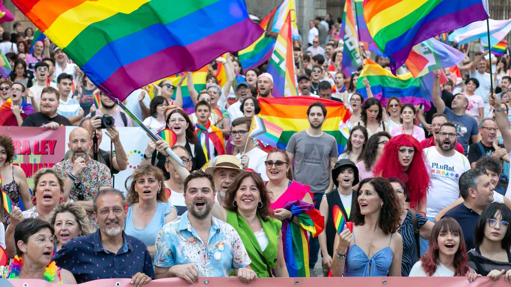 Manifestación del colectivo LGTBI en Toledo.