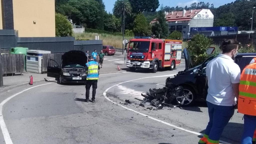 Accidente en Oleiros.